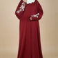 Claret Fixed Baggy Abaya