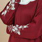 Claret Fixed Baggy Abaya