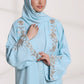 Cloudy Blue Abaya