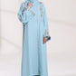 Cloudy Blue Abaya