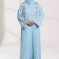 Cloudy Blue Abaya