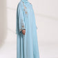 Cloudy Blue Abaya