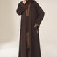 Congo Brown Kimono Abaya