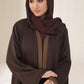 Congo Brown Kimono Abaya