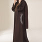 Congo Brown Kimono Abaya