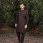 Dark Brown Kurta Trouser/Shalwar - Men