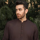 Dark Brown Kurta Trouser/Shalwar - Men
