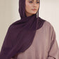 Deep Purple Georgette Hijab