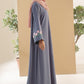 Dolphin Bloom Embroidered Abaya