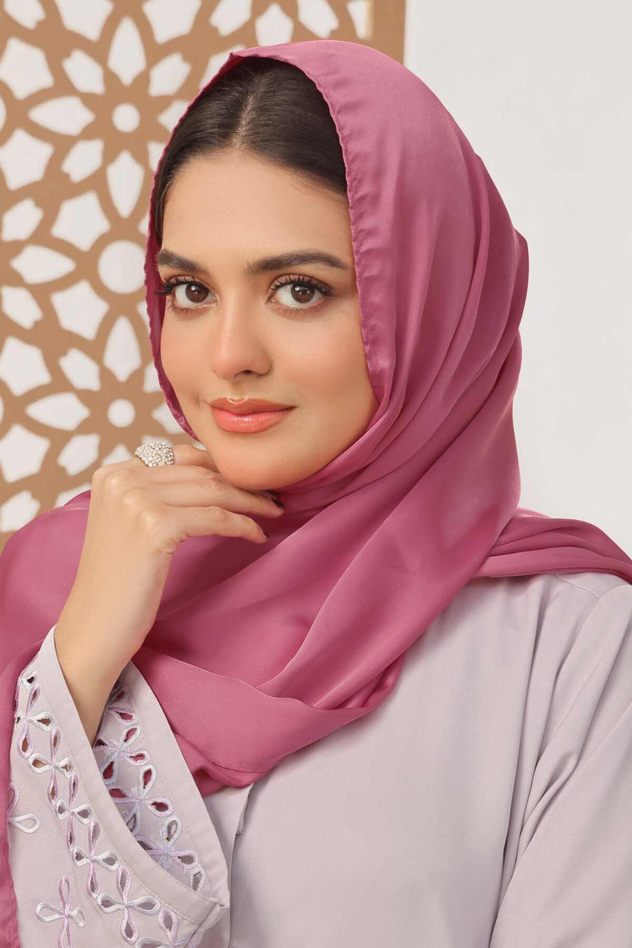 Dusky Rose Silk Hijab