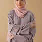 Dusty Lavender Shrug Abaya