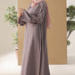 Dusty Lavender Shrug Abaya