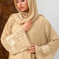 Embroidered Camel Abaya