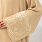 Embroidered Camel Abaya