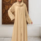 Embroidered Camel Abaya