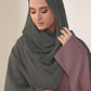Fuscous Grey Georgette Hijab