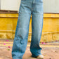 Blue Wash Skater Fit Jeans Women