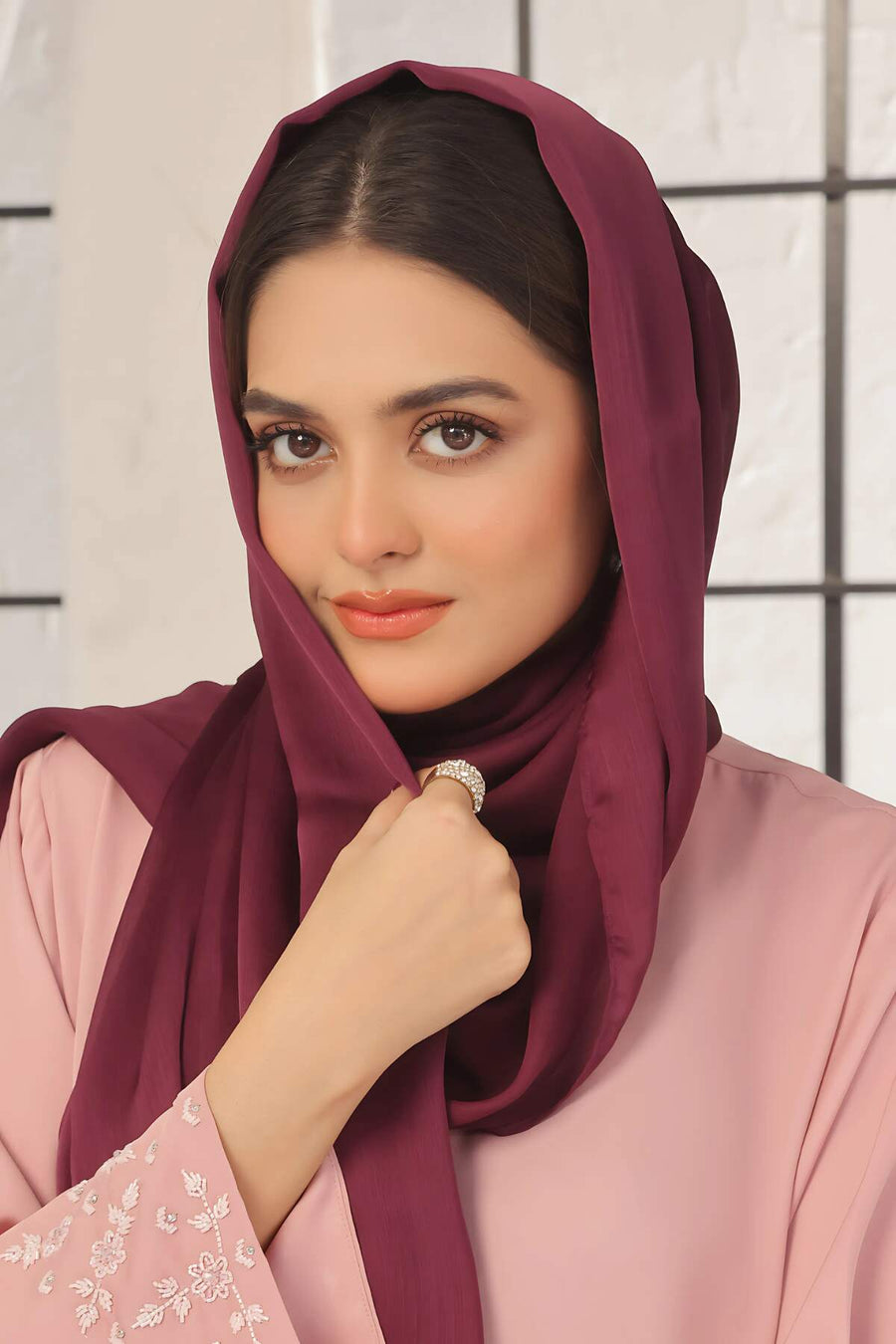 Grape Purple Silk Hijab
