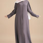 Gravel Pleated Abaya