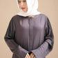 Gravel Pleated Abaya