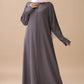 Gravel Pleated Abaya