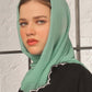Greenish Teal Georgette Hijab