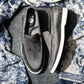 Grey Suede Penny Loafers
