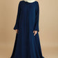 Gravel Pleated Abaya