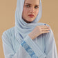 Hawkes Blue Georgette Hijab