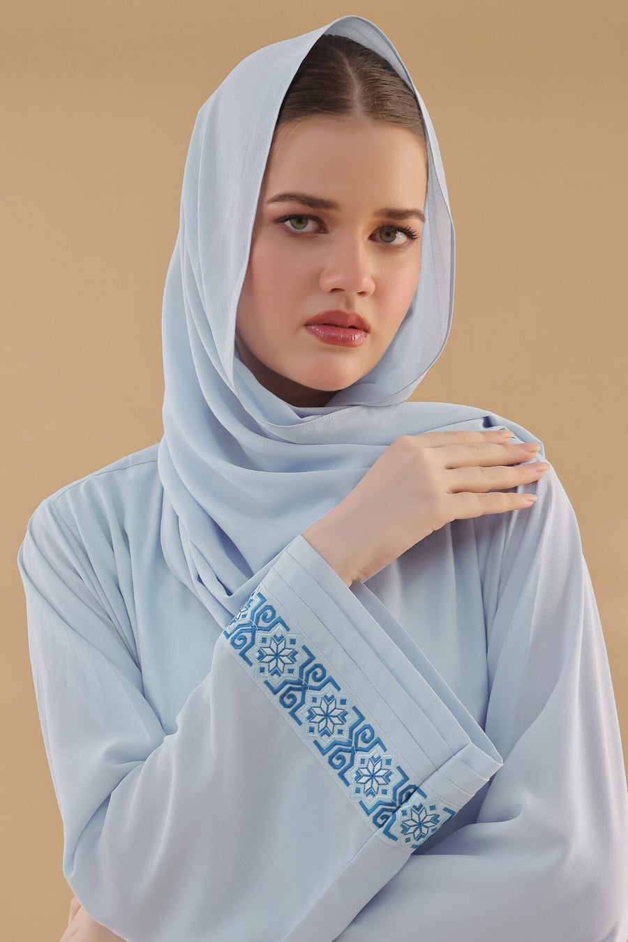 Hawkes Blue Georgette Hijab