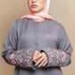 Hibiscus Mid Grey Abaya