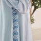 Ice Snowflake Embroidered Abaya
