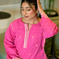 01 Piece Ready to wear  Embroidered  Cotton Jacquard Shirt