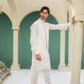 Off White Blended Waistcoat - Straigth Cut - Men