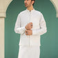 Off White Blended Waistcoat - Straigth Cut - Men