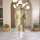 Raw Silk Kurta Trouser - Men