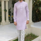 Lilac Kurta Trouser - Men