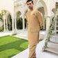 Camel Blended Waistcoat - Straigth Cut -Men