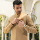 Camel Blended Waistcoat - Straigth Cut -Men