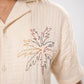 TEXTURED EMBORIDERED SAFARI SHIRT
