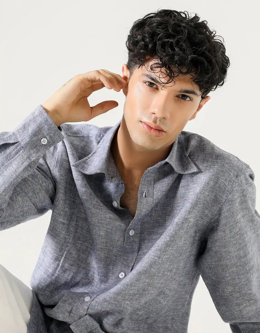 LINEN BUTTON DOWN SHIRT