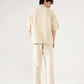 MUSLIN OVERSIZED PATCH POCKET OVERSHIRT