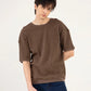 BASIC TEXTURED CREW NECK TEE