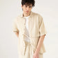 MUSLIN OVERSIZED PATCH POCKET OVERSHIRT