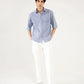 STRIPED PATCH POCKET SHIRT