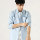 DOUBLE PATCH POCKET TEXTURED SHIRT