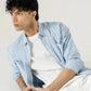 DOUBLE PATCH POCKET TEXTURED SHIRT