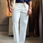 Grey Urban Pleat Relaxed Jeans