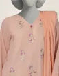 Pink Jacquard Embroidered 3Pc Stitched