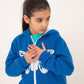 GIRLS BLUE FLEECE JACKET